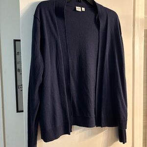 GAP Deep Blue Open Front Cardigan